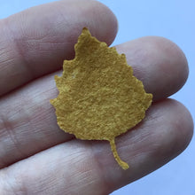 Load image into Gallery viewer, Small Autumn Felt Silver Birch Leaves, Die cut silver birch leaves, Felt Autumn Leaves