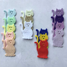 Load image into Gallery viewer, Pastel Felt Cats, Die Cut Felt Cats