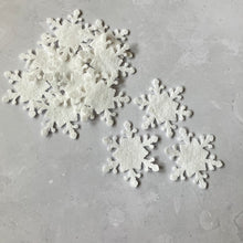Load image into Gallery viewer, Felt Snowflakes, Style 1, Die Cut Felt Snowflakes