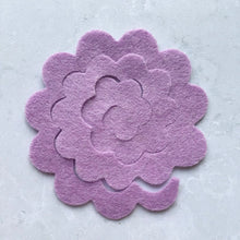 Load image into Gallery viewer, Small Felt Roses, 3D Roll Up Felt Die Cut Rose Flowers with Optional Leaves