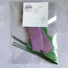 Load image into Gallery viewer, Felt Lavender Flower Kit, DIY Floral Craft