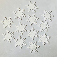 Load image into Gallery viewer, Felt Snowflakes, Style 1, Die Cut Felt Snowflakes