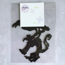 Load image into Gallery viewer, Felt Halloween Raven and Cat Die Cuts, Handmade Embellishments