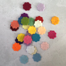 Load image into Gallery viewer, Mini Felt Flower Shapes, Die Cut Felt Flowers