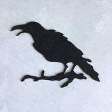 Load image into Gallery viewer, Felt Halloween Raven and Cat Die Cuts, Handmade Embellishments