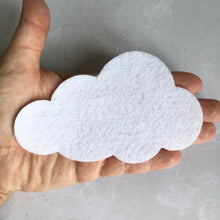 Load image into Gallery viewer, Large Felt Clouds, Die Cut Craft Supply (12cm x 7cm)