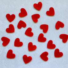 Load image into Gallery viewer, Any Colour 2cm Felt Hearts, Small Die Cut Felt Hearts