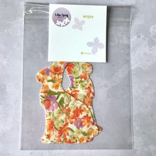 Load image into Gallery viewer, Large Spring Fabric Easter Bunnies, Die Cut Fabric Bunny Rabbits