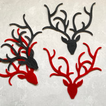 Load image into Gallery viewer, Extra Large Felt Stag Reindeer Head