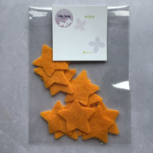 Load image into Gallery viewer, Gold Felt Stars, Die Cut Felt Stars, Medium Sized Stars