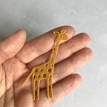 Load image into Gallery viewer, Felt Giraffes, Felt Die Cut Giraffe