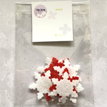 Load image into Gallery viewer, Scandi Felt Snowflakes, Die Cut Felt Snowflakes