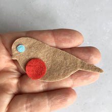Load image into Gallery viewer, Small Felt Robins, Die Cut Felt Robins