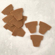 Load image into Gallery viewer, Terracotta Felt Plant Pots, Die Cut Felt Flower Pots