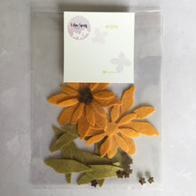 Load image into Gallery viewer, Felt Black Eyed Susan Flowers, Large, Die Cut Felt Flowers