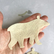 Load image into Gallery viewer, Felt Polar Bears, Die Cut Polar Bear