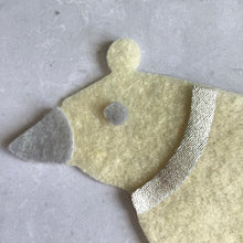 Load image into Gallery viewer, Felt Polar Bears, Die Cut Polar Bear