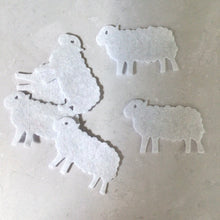 Load image into Gallery viewer, Felt Sheep, Felt Lambs, Die Cut Felt Sheep