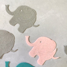 Load image into Gallery viewer, Large Felt Elephants, Die Cut Felt 3D Elephants
