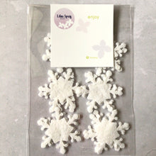 Load image into Gallery viewer, Felt Snowflakes, Style 1, Die Cut Felt Snowflakes