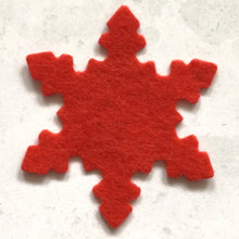 Load image into Gallery viewer, Scandi Felt Snowflakes, Die Cut Felt Snowflakes