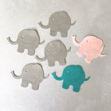Load image into Gallery viewer, Large Felt Elephants, Die Cut Felt 3D Elephants