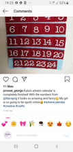 Load image into Gallery viewer, Felt Advent Calendar numbers, Die Cut Numbers 1-24, DIY Advent Calendar