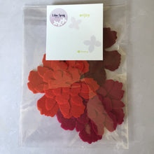 Load image into Gallery viewer, Red Felt Flowers, Large Die Cut Felt Flowers