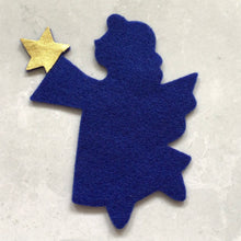 Load image into Gallery viewer, Gold and Felt Christmas Angels, Make Your Own Angel Kit