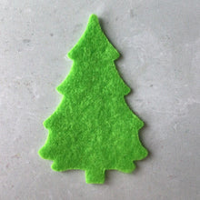 Load image into Gallery viewer, Green Felt Trees, Medium Sized Trees, Die Cut Felt Trees, Felt Christmas Trees