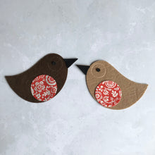 Load image into Gallery viewer, Felt Liberty Robin, Die Cut Felt Scandi Robin