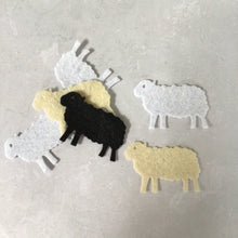 Load image into Gallery viewer, Felt Sheep, Felt Lambs, Die Cut Felt Sheep
