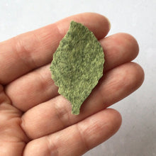 Load image into Gallery viewer, Gold & Green Felt Rose Leaves, Die Cut Felt Leaves