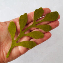 Load image into Gallery viewer, Yellow Felt Ranuncula Flowers | Yellow die cut felt flowers