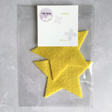 Load image into Gallery viewer, Large Felt Stars, Die Cut Felt Stars