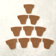 Load image into Gallery viewer, Terracotta Felt Plant Pots, Die Cut Felt Flower Pots