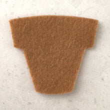Load image into Gallery viewer, Terracotta Felt Plant Pots, Die Cut Felt Flower Pots