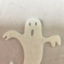 Load image into Gallery viewer, White Felt Ghosts, Die Cut Felt Ghosts