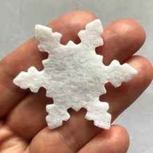 Load image into Gallery viewer, Scandi Felt Snowflakes, Die Cut Felt Snowflakes
