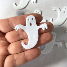 Load image into Gallery viewer, White Felt Ghosts, Die Cut Felt Ghosts