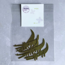 Load image into Gallery viewer, Green Felt Crocodile, felt die cut crocodiles, die cut alligator
