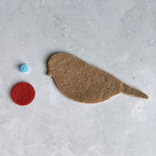 Load image into Gallery viewer, Small Felt Robins, Die Cut Felt Robins