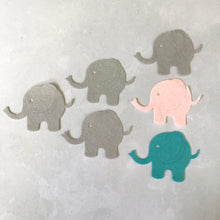 Load image into Gallery viewer, Large Felt Elephants, Die Cut Felt 3D Elephants