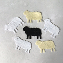 Load image into Gallery viewer, Felt Sheep, Felt Lambs, Die Cut Felt Sheep
