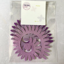 Load image into Gallery viewer, Lilac Felt Chrysanthemums, Die Cut Felt Chrysanthemum Flowers, Purple Felt Chrysanthemums