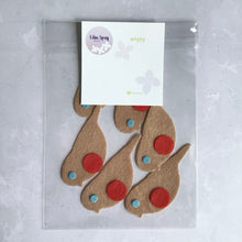 Load image into Gallery viewer, Small Felt Robins, Die Cut Felt Robins