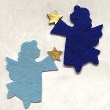 Load image into Gallery viewer, Gold and Felt Christmas Angels, Make Your Own Angel Kit