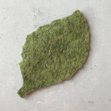 Load image into Gallery viewer, Gold & Green Felt Rose Leaves, Die Cut Felt Leaves