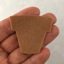 Load image into Gallery viewer, Terracotta Felt Plant Pots, Die Cut Felt Flower Pots
