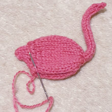 Load image into Gallery viewer, Flamingo Knitting Pattern, PDF, Chocolate Cover Knitting Pattern